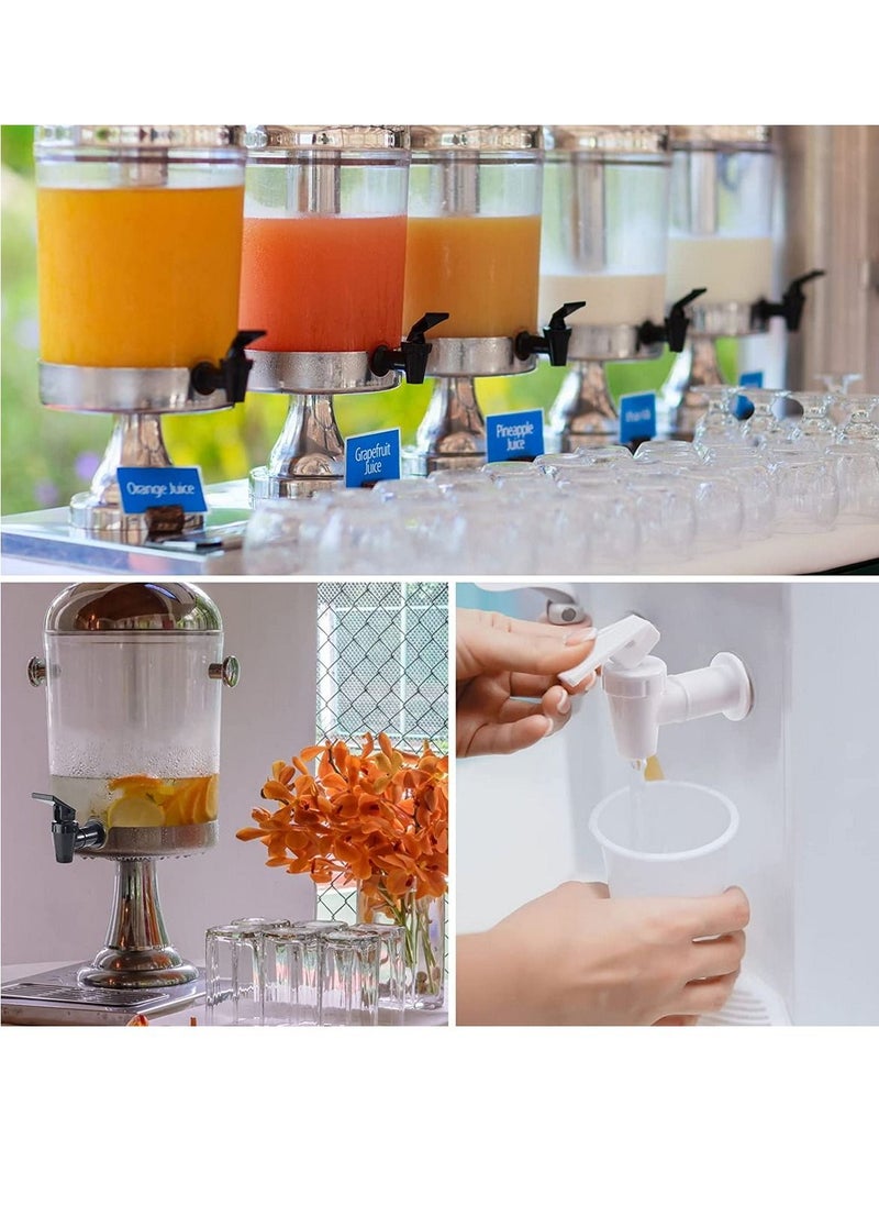 RATSAW - Replacement Cooler Faucet Dispenser Tap Set Reusable Spigot Spout Water Beverage Lever Pour Dispenser Valve Water Crock Tap  Black and White Six Sets - Image 1
