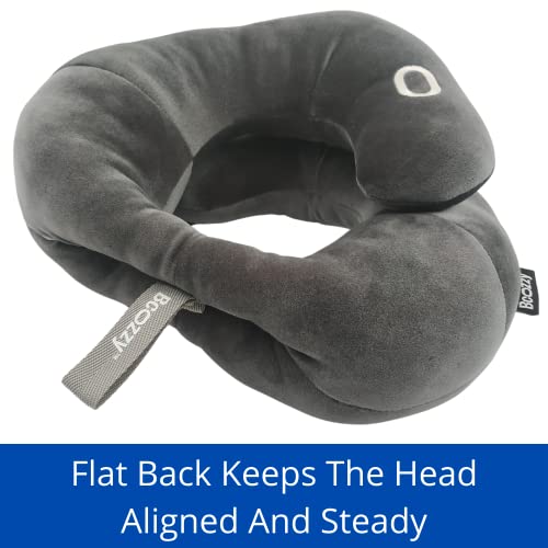 BCOZZY Neck Brace Pillow - Patented Relief for Neck Pain and Supportive Sleep-Soft, Washable, and Adjustable for Comfortable Resting. Black - Image 2