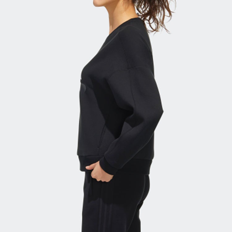 Adidas (WMNS) adidas SWEAT REBEL Sports Stylish Black - Image 3