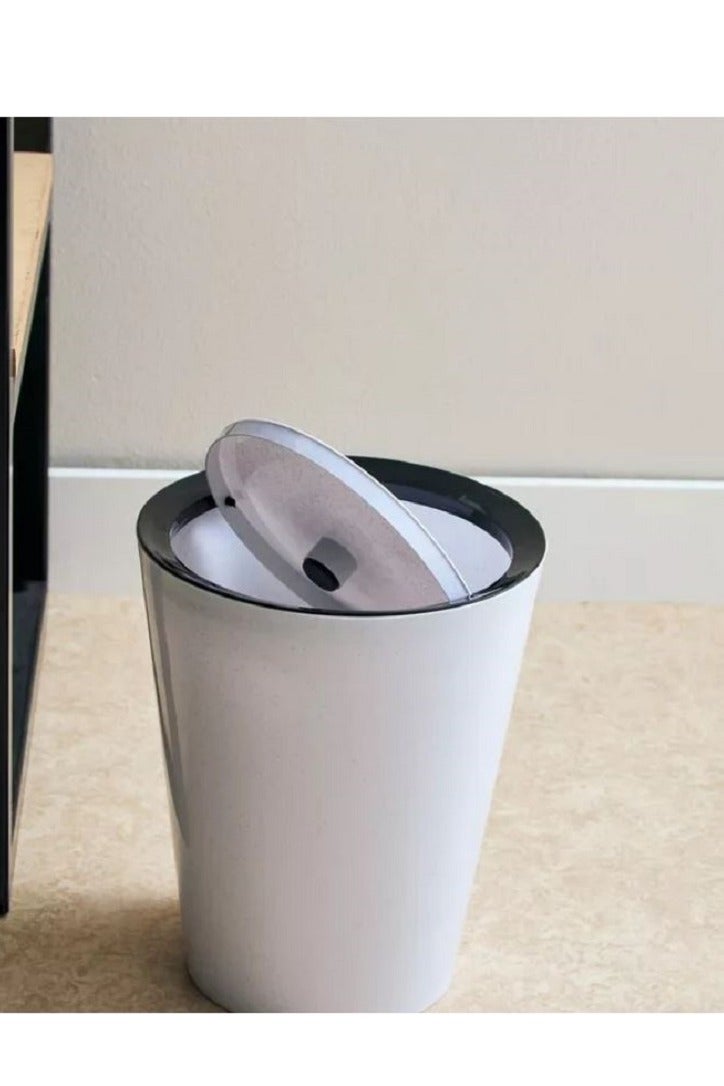 هوم بوكس سلة المهملات بغطاء متأرجح - Image 2