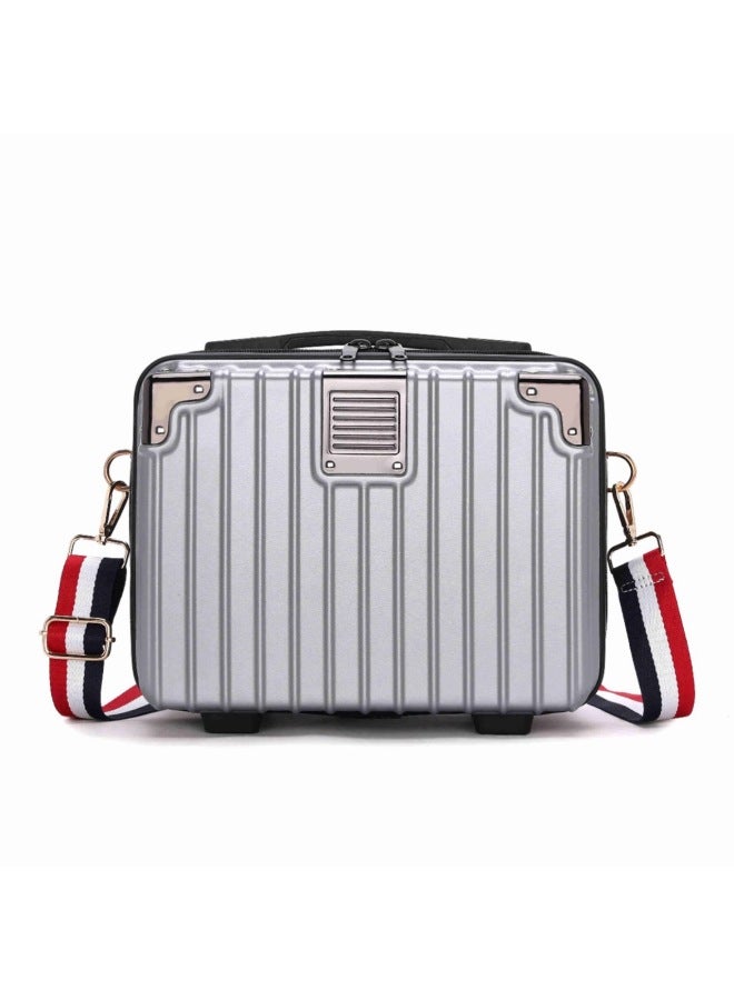 Generic Korean Style Fashion Casual Handbag Cosmetic Case Crossbody Women's Bag Shoulder Backpack-Color:Silver - Image 4