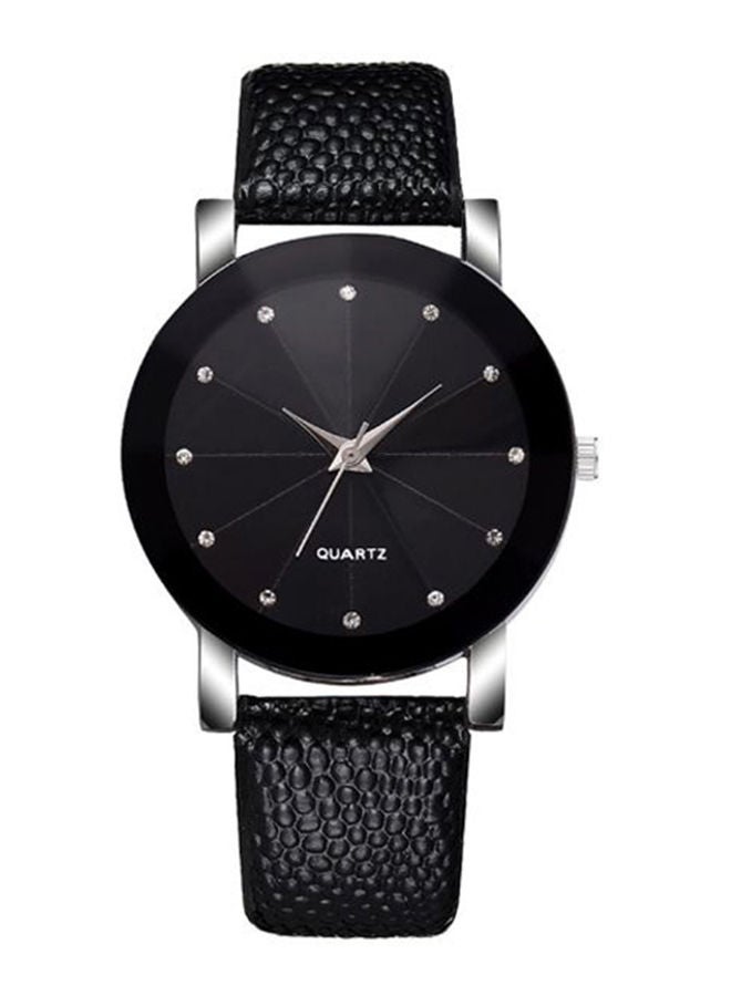 NIBEMINENT 2 Pcs Couple's Rhinestone Inlay Fashion Quartz Watch - Image 2