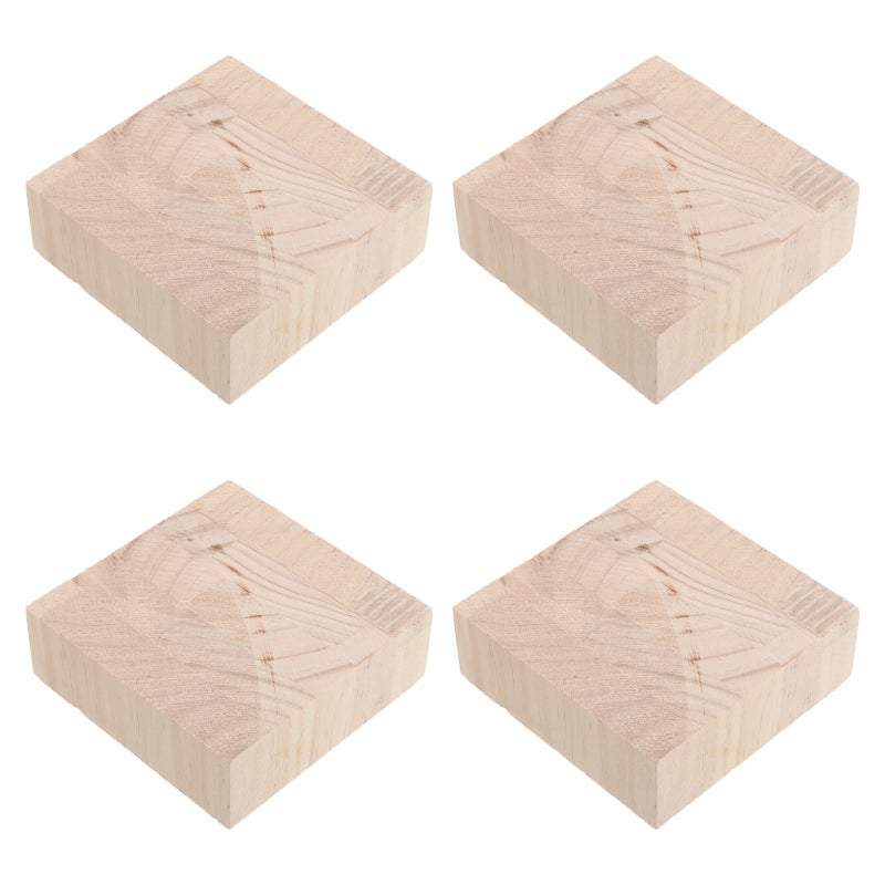 4pcs Furniture Risers Cube Bed Risers Desk Leg Riser Chair Table Heightening Pad Furniture Feet Protectors Pads - Image 3