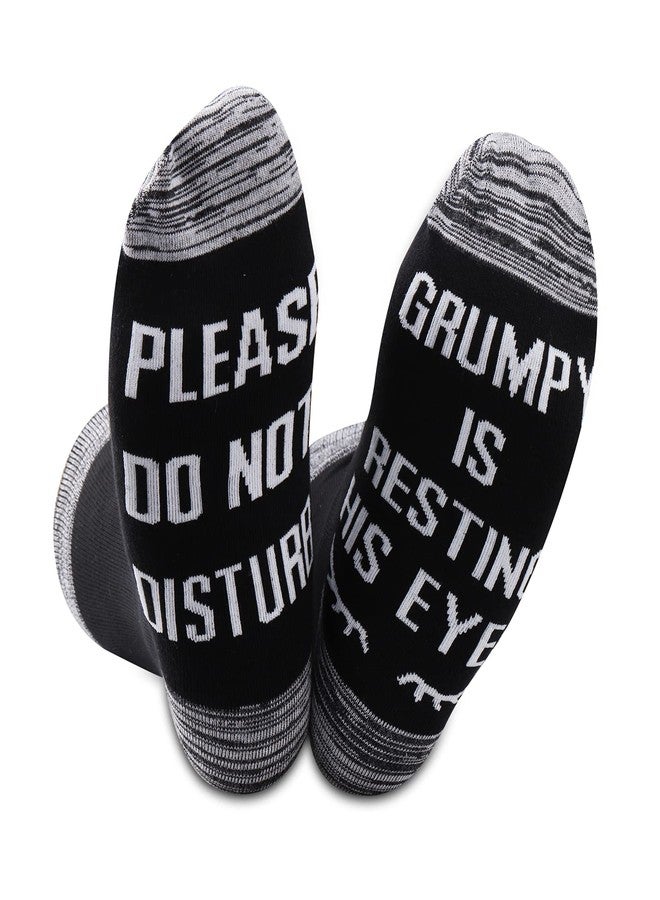 GJTIM 2PAIRS Grumpy Gift Grandpa Gift Socks If You Can Read This Grumpy Is Resting His Eyes Christmas Birthday Novelty Socks - Image 1