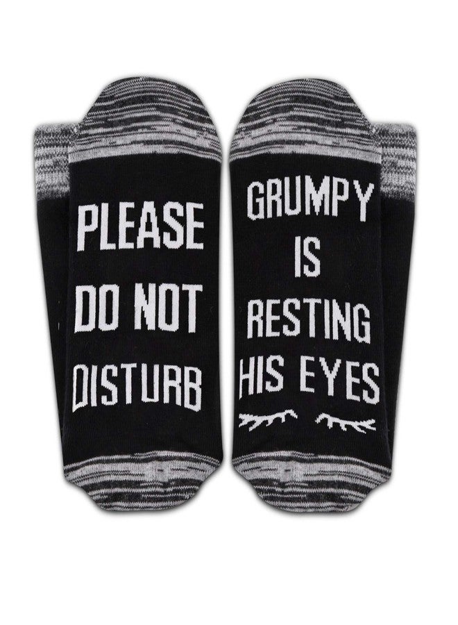 GJTIM 2PAIRS Grumpy Gift Grandpa Gift Socks If You Can Read This Grumpy Is Resting His Eyes Christmas Birthday Novelty Socks - Image 3