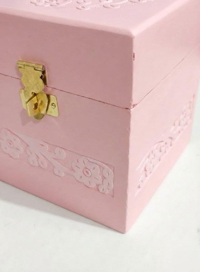 BTC Colorful Wooden Money Bank | 1 Lakh Saving Box with Numbers | Piggy Bank for Kids & Adults | Gullak (Pink) - Image 4