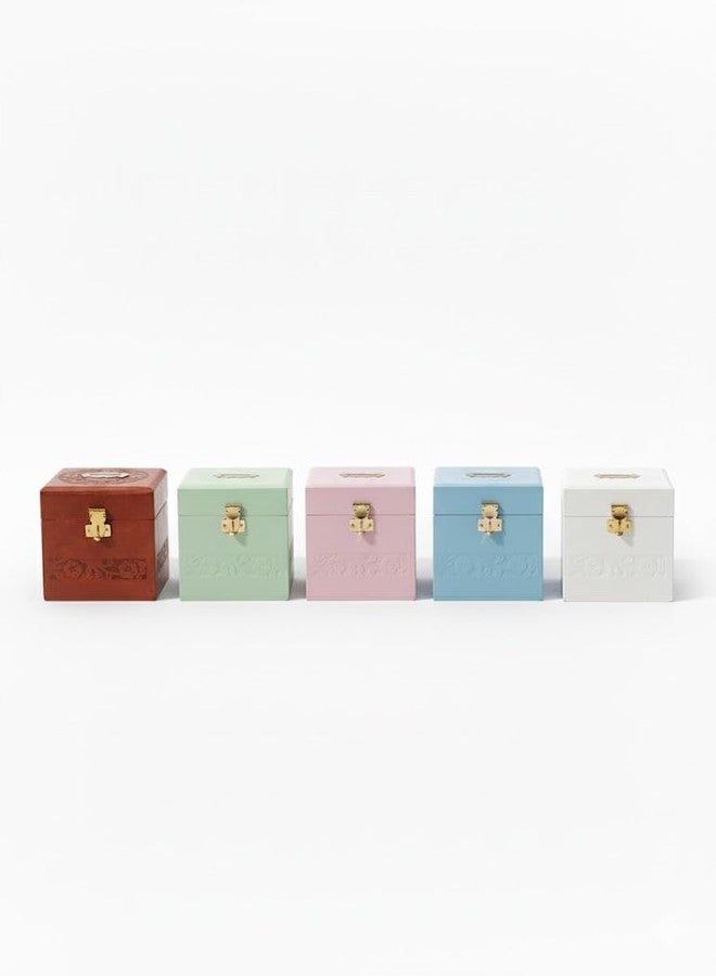 BTC Colorful Wooden Money Bank | 1 Lakh Saving Box with Numbers | Piggy Bank for Kids & Adults | Gullak (Pink) - Image 5