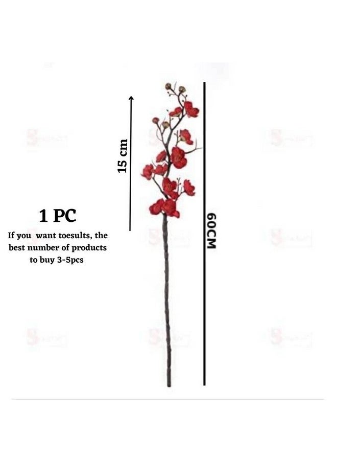 3 Sticks Artificial Flowers Blossom Bouquet Sticks For Gifting Home Bedroom Balcony Living Roomtable Decoration(Without Vase Pot) (3 Pieces Dark Pink) - pzsku/Z35072F82D16FFAF64E95Z/45/_/1720185772/6dc8f31b-702f-44f1-b326-3743df60462d