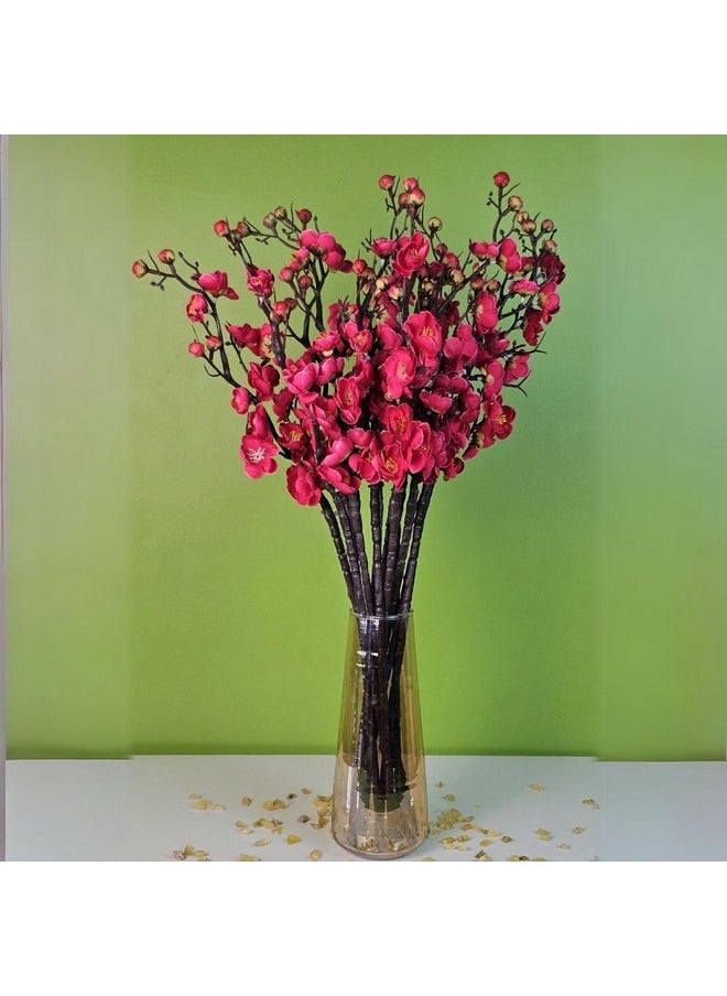 3 Sticks Artificial Flowers Blossom Bouquet Sticks For Gifting Home Bedroom Balcony Living Roomtable Decoration(Without Vase Pot) (3 Pieces Dark Pink) - pzsku/Z35072F82D16FFAF64E95Z/45/_/1720185776/60feb8ec-290d-4403-b74a-99cf45a63b05