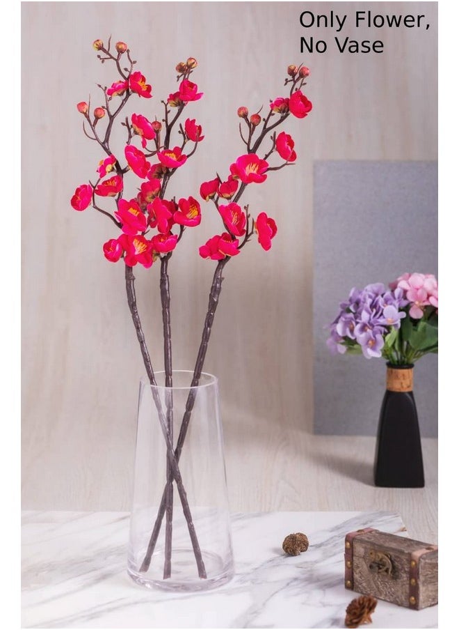 3 Sticks Artificial Flowers Blossom Bouquet Sticks For Gifting Home Bedroom Balcony Living Roomtable Decoration(Without Vase Pot) (3 Pieces Dark Pink) - pzsku/Z35072F82D16FFAF64E95Z/45/_/1720185796/f3f8a2bd-f210-4cb9-b6d7-6e65a202bfe8