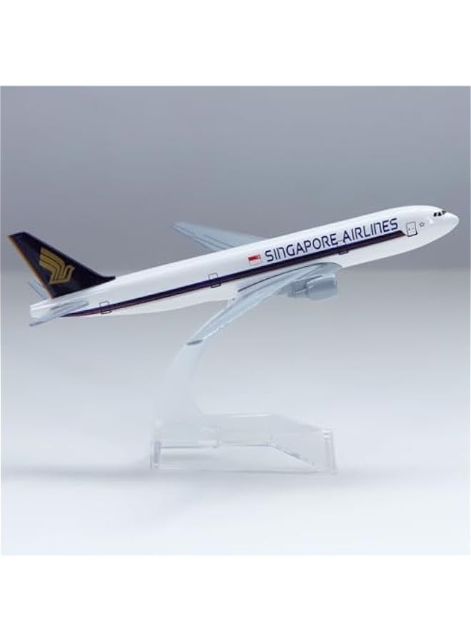 1/400 Boeing 16cm Aircraft Model B777 Aingapore Airlines Metal die-Casting Static Collection and Display Gift 