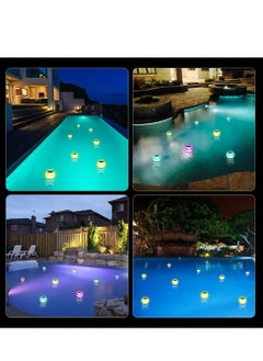 Excefore Swimming Pool Light, Light Control Solar Swimming Pool Light, Garden Lamp, Waterproof Solar Floating Light, Water Floating Light, for Aquarium, Vase, Pond, Swimming Pool, Garden, Party  - Image 5
