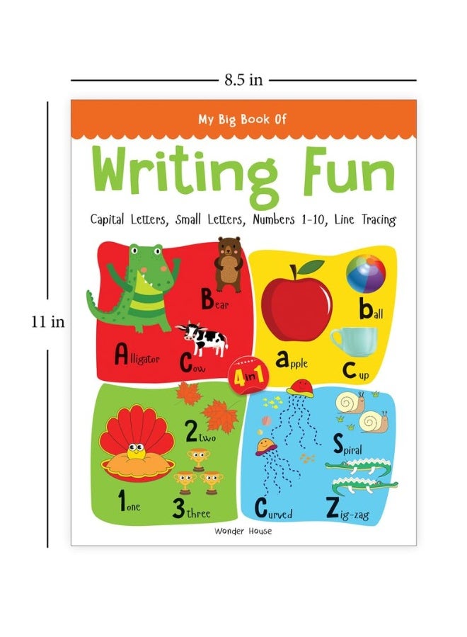 My Big Book Of Writing Fun : Write And Practice Capital Letters, Small Letters, Numbers 1 To 10 And Line Tracing  - Image 3