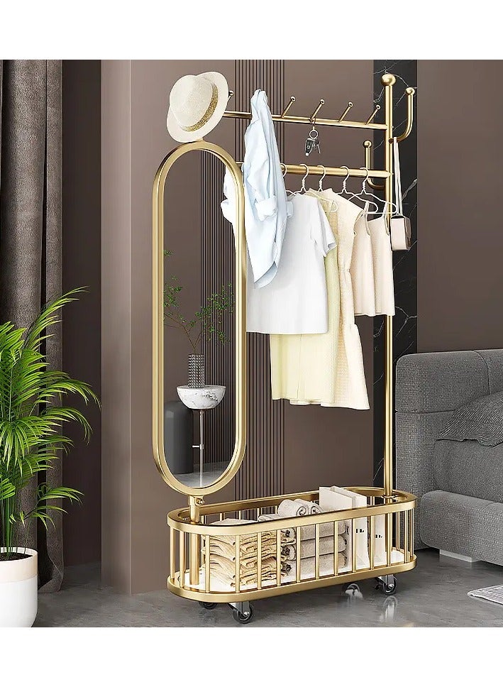 DubaiGallery مرآة كاملة الطول مع شماعة للغرفة شماعة منزلية شاملة - Image 3