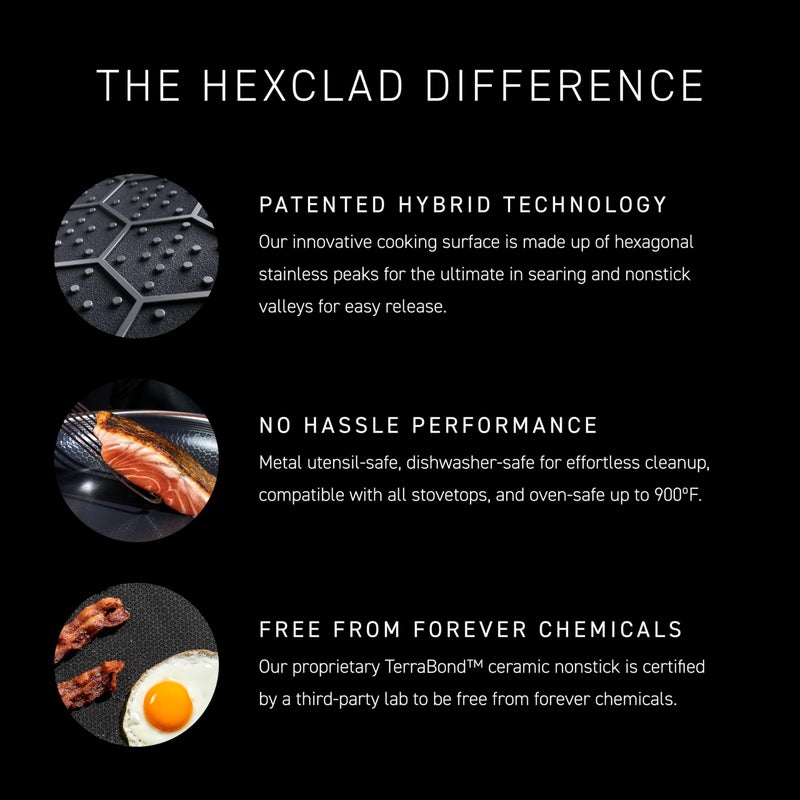 HexClad Hybrid Nonstick Pizza Steel for Pizzas and Flatbreads Up to 14", Dishwasher-Friendly, Oven and BBQ-Safe Up to 900Â°F - Image 4