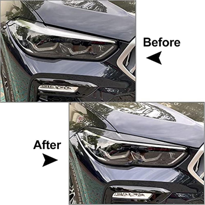 Vuzmode Glossy Black Headlight Eyebrow Trims - Image 4