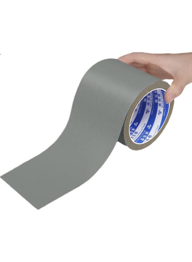 Miloch Mileqi Self-Adhesive Leather Sofa Repair Patch, Seat Renovation, Car Leather Seat, Electric Vehicle Seat Leather Repair, Self-Adhesive Roll, Dark Gray [5Cm Wide * 5M Long] 2 Rolls - Image 3