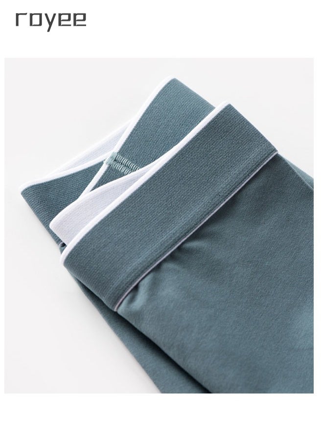 Royee - 4Pack Men's Underwear Cotton Pure Cotton Men's Flat Angle Underwear Medium Waist Solid Color - Image 1