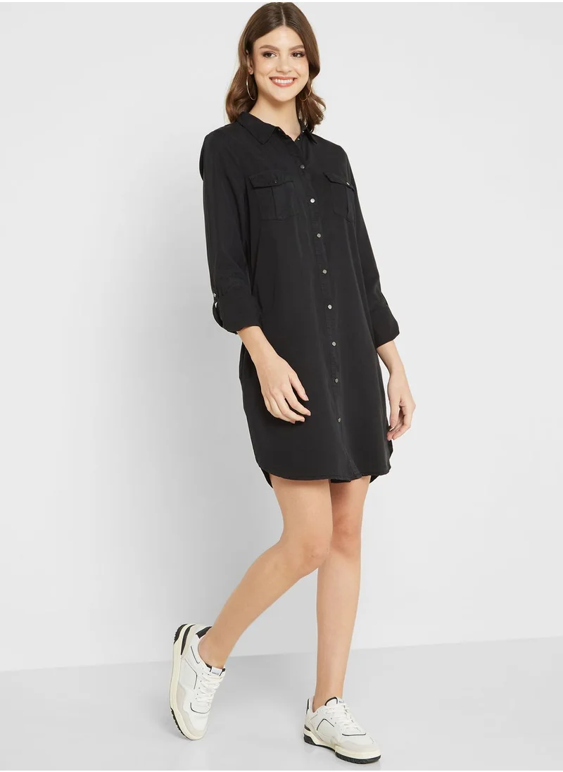 VERO MODA Pocket Detail Button Down Dress