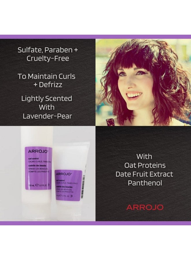 ARROJO Curl Control Curly Hair Gel Curly Hair Products For Unruly Curls Sulfate Free Curl Gel W/Vitamin B5 Hair Gel For Curly Hair To Calm & Control Anti Frizz Hair Products (1.7 Oz) - Image 4