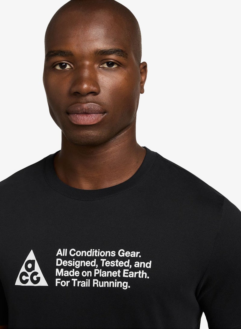 Nike Acg Dri-Fit Trail Logo Standard T-Shirt - Image 3