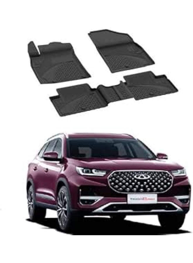 سجادات أرضية من مادة TPE سهلة الاستخدام ومتوافقة مع سيارة Tiggo 8 Pro - Image 1