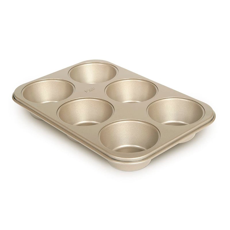 Glad Jumbo Muffin Pan Nonstick - Heavy Duty Metal Cupcake Tin with Large Baking Cups, Jumbo 6-Cup - Image 1