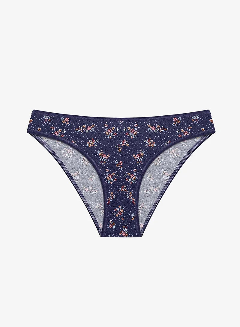 Penti Multicolour Secret Garden Cotton Panties - Pack Of 5 for Women | Best Price UAE