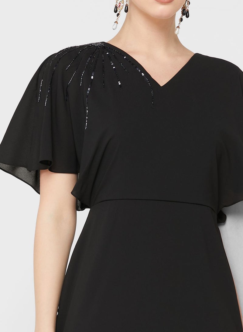 Khizana Flouncy Sleeve Dress - Image 3
