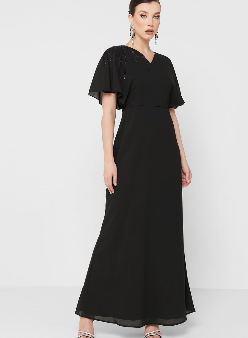 Khizana Flouncy Sleeve Dress - Image 1
