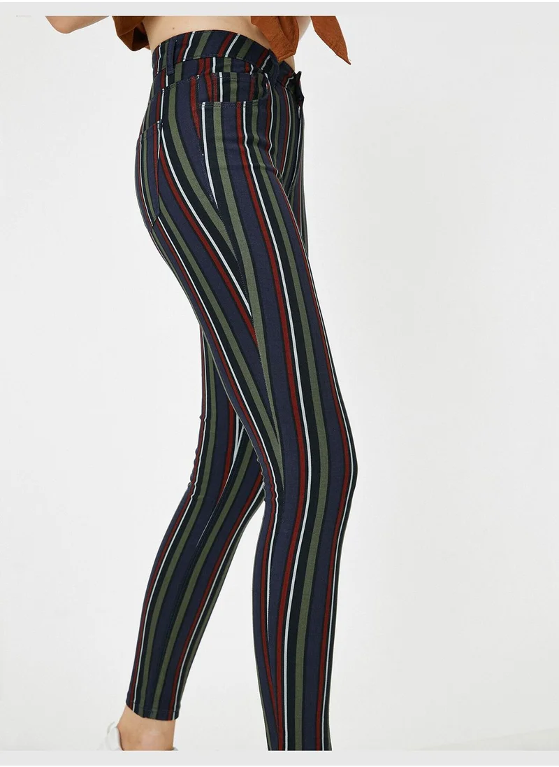 KOTON Striped Trousers