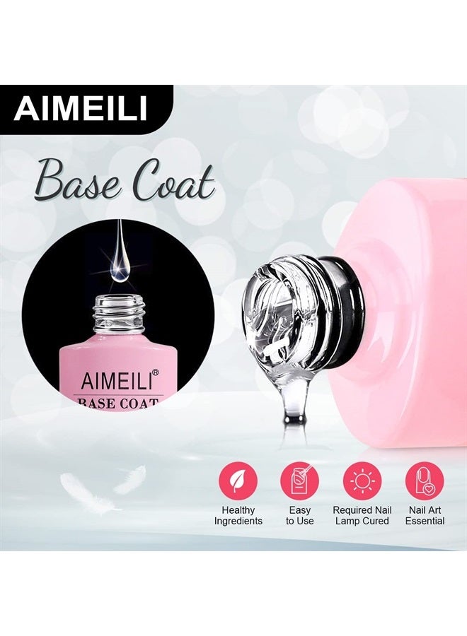 AIMEILI Nutrition Base Coat Soak Off U V LED Gel Nail Polish - Image 4