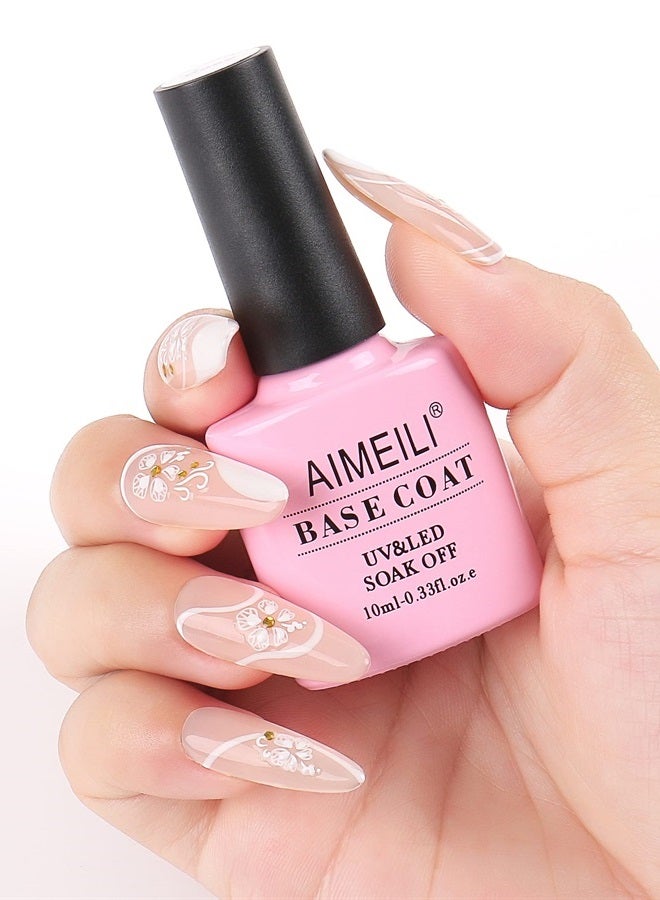 AIMEILI Nutrition Base Coat Soak Off U V LED Gel Nail Polish - Image 5