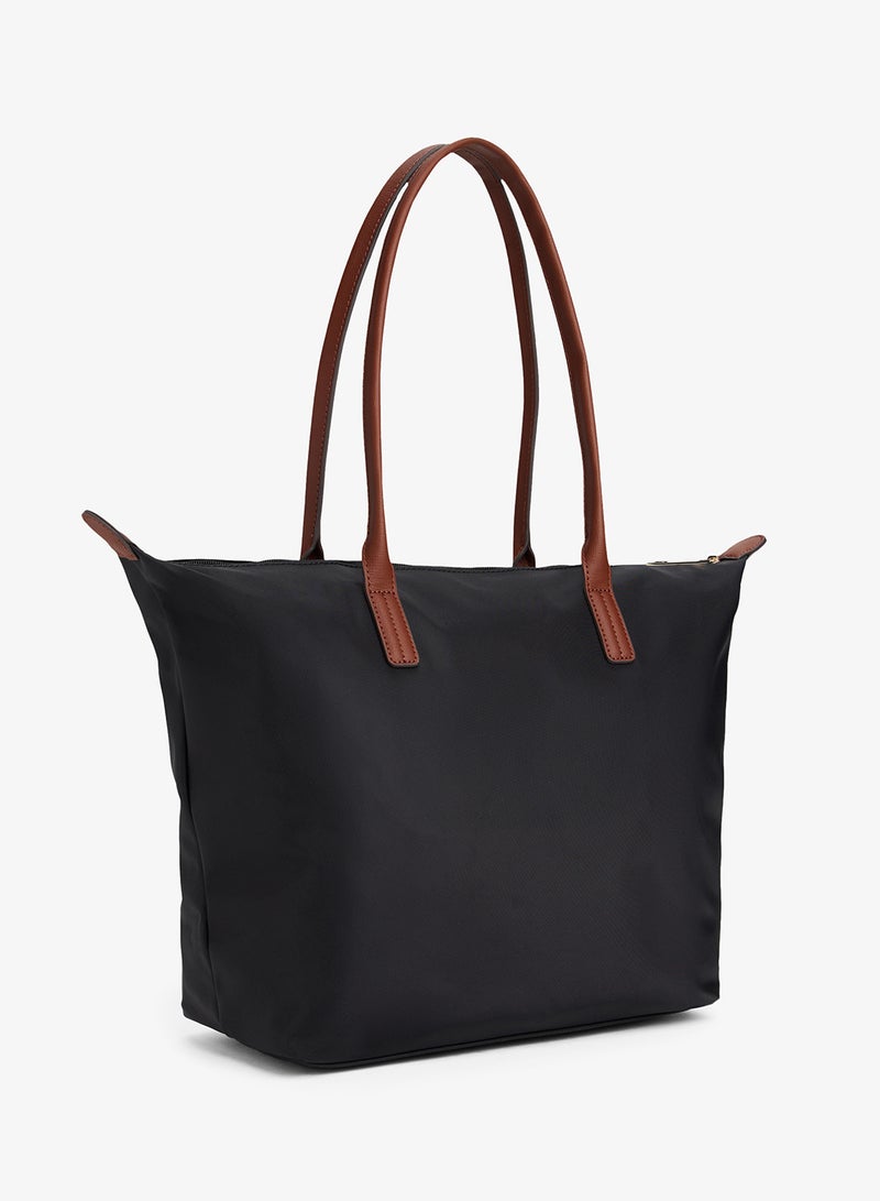 TOMMY HILFIGER TH Monogram Plaque Nylon Tote Bag - Image 3