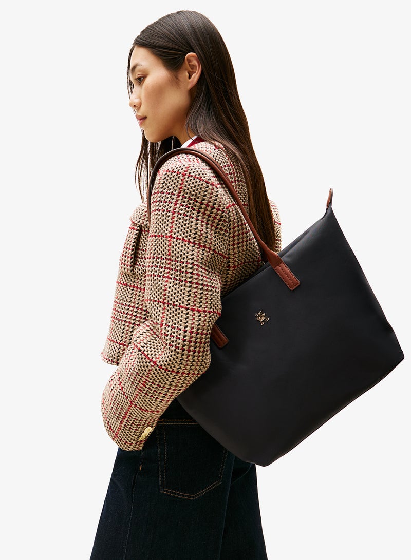 TOMMY HILFIGER TH Monogram Plaque Nylon Tote Bag - Image 2