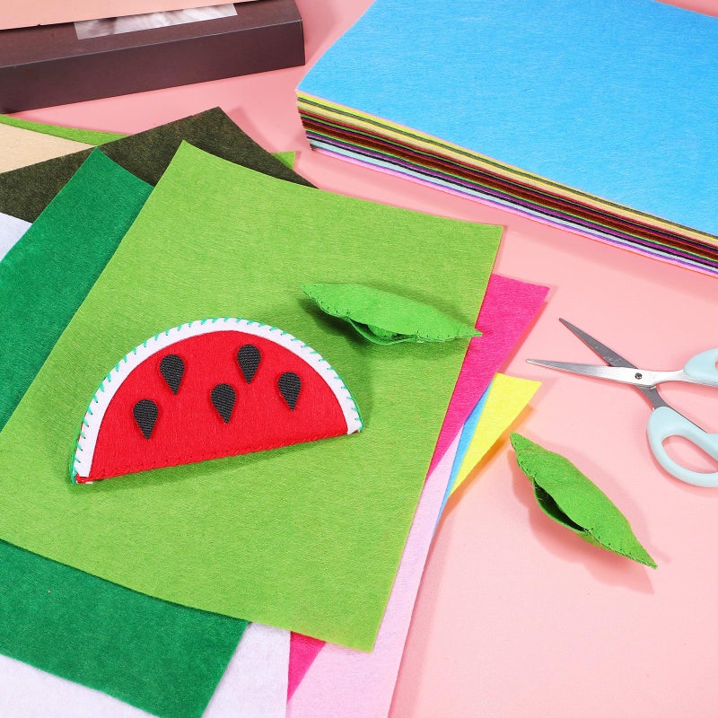 60 Pcs Felt Fabric Squares 30x20cm for Sewing Embroidery DIY Crafts Random Colors - Image 5
