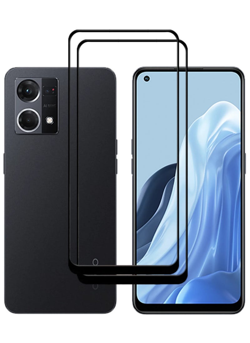 ACLIX 3 Pieces Antistatic ESD Dustproof Premium Quality High Definition Tempered Glass Screen Protector Designed For Oppo Reno7 - Image 1