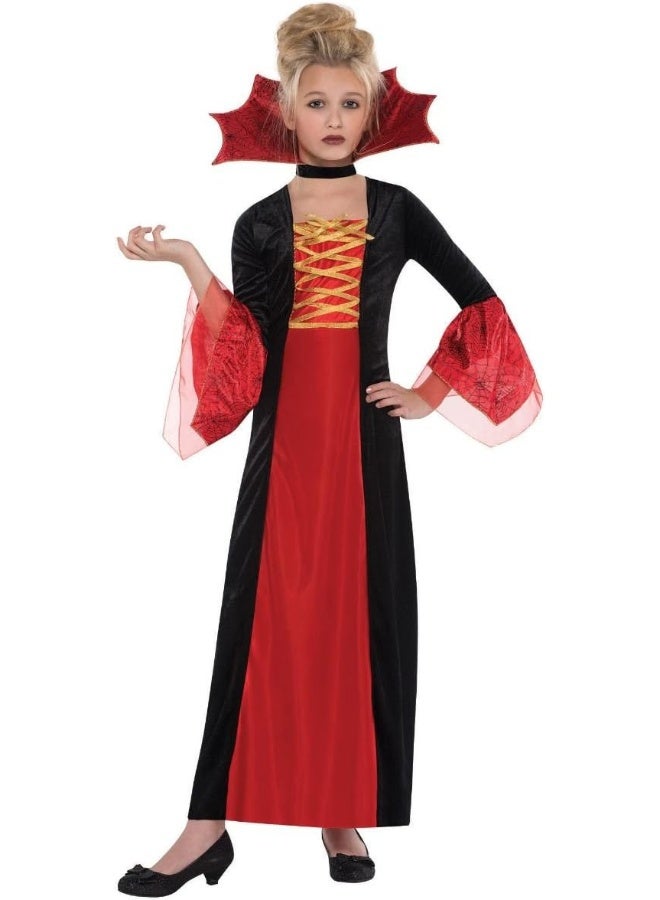 Amscan فستان هالوين للأميرة القوطية للأطفال - Cmed 8-10