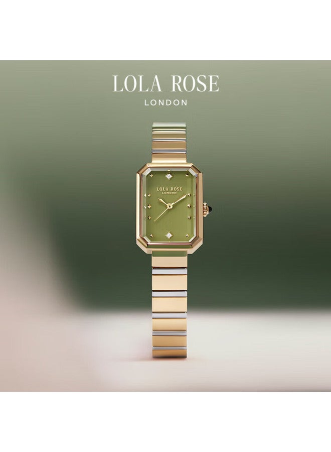 Lola Rose New Square Sugar Green Watch, Luxury Women's Watch, Steel Strap, Birthday Gift For Girlfriend - Image 5