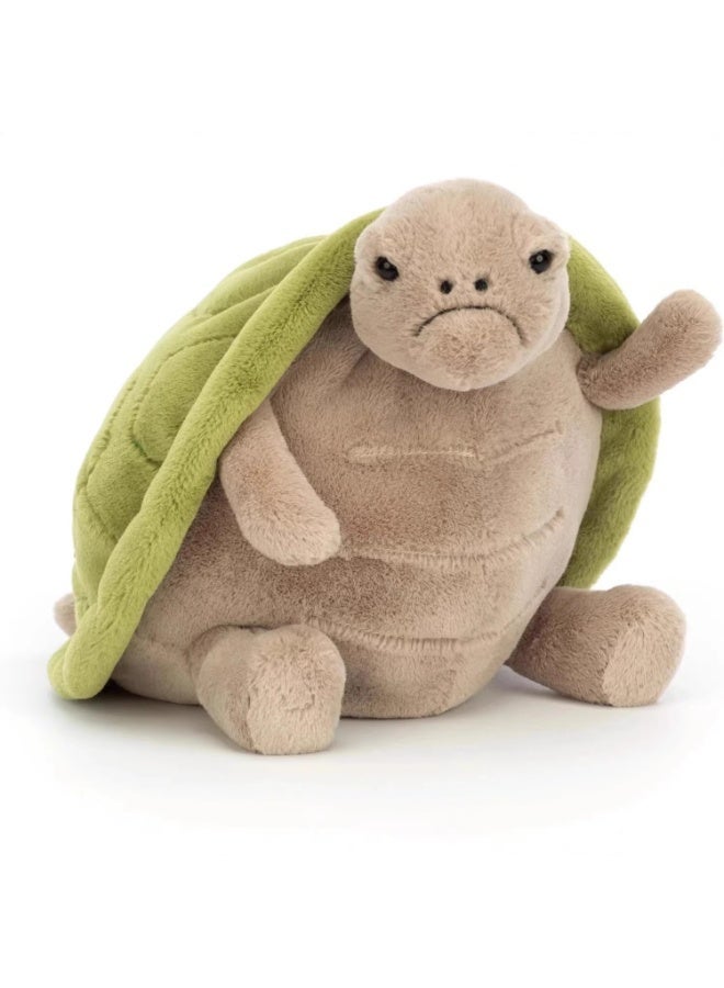 general Timmy Turtle Plush Doll Cute Realistic Turtle Stuffed Toy Ultra Soft Fluffy Non-Shedding Plush for Kids Cuddling & Home Decoration - Image 1