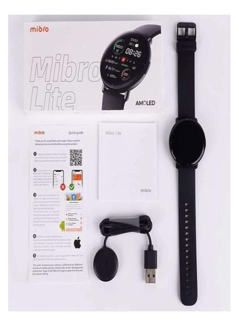 ميبرو ساعة ذكية لايت مع جهاز تتبع اللياقة البدنية باللون الأسود - Image 4