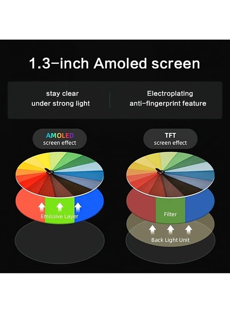 ميبرو ساعة ذكية لايت مع جهاز تتبع اللياقة البدنية باللون الأسود - Image 2