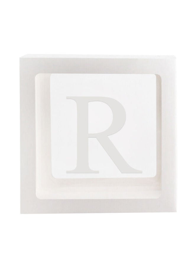 NIBEMINENT Letter R Transparent Balloon Decoration Box 30 x 30centimeter - Image 1