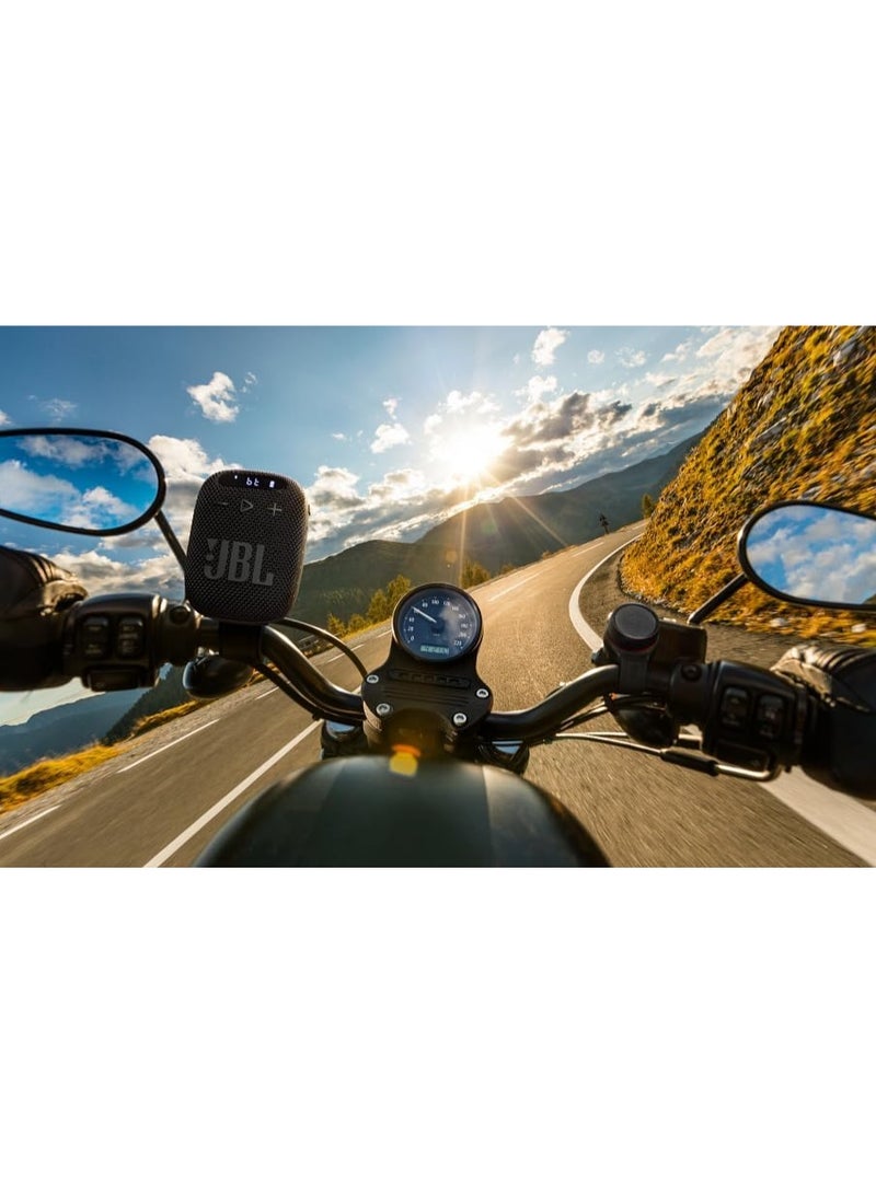 JBL Wind 3 S - Slim Handlebar Bluetooth Speaker, Black - Image 2