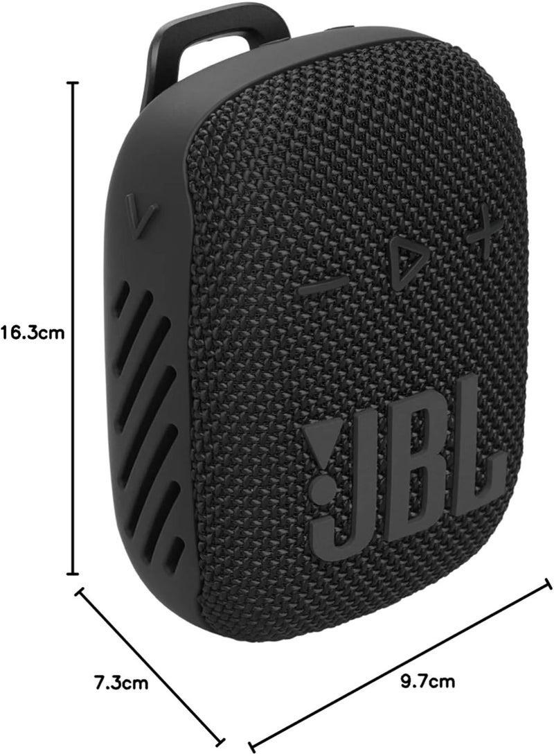 JBL Wind 3 S - Slim Handlebar Bluetooth Speaker, Black - Image 1