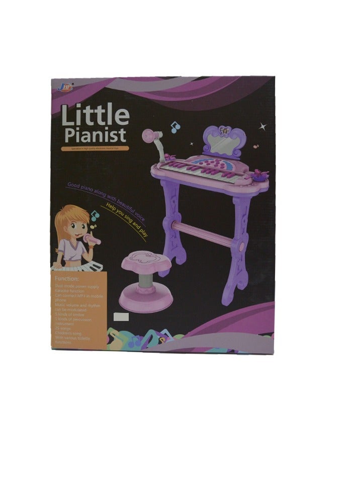 Mini piano with microphone for children 