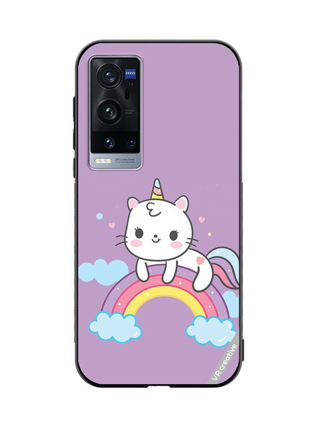 VR CREATIVE Protective Case Cover For Vivo X60 Pro Plus Unicorn Design Multicolour - Image 1