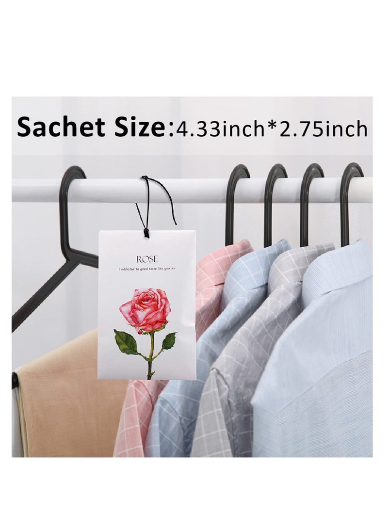 Captaintech Rose Sachet 1Box 12Pcs Rose Dried Flower Bag Scent Sachet Drawer Freshener Rose Closet Air Freshener Scented Drawer Deodorizer Freshener for Drawers Closet Home Car Fragrance Product - Image 3