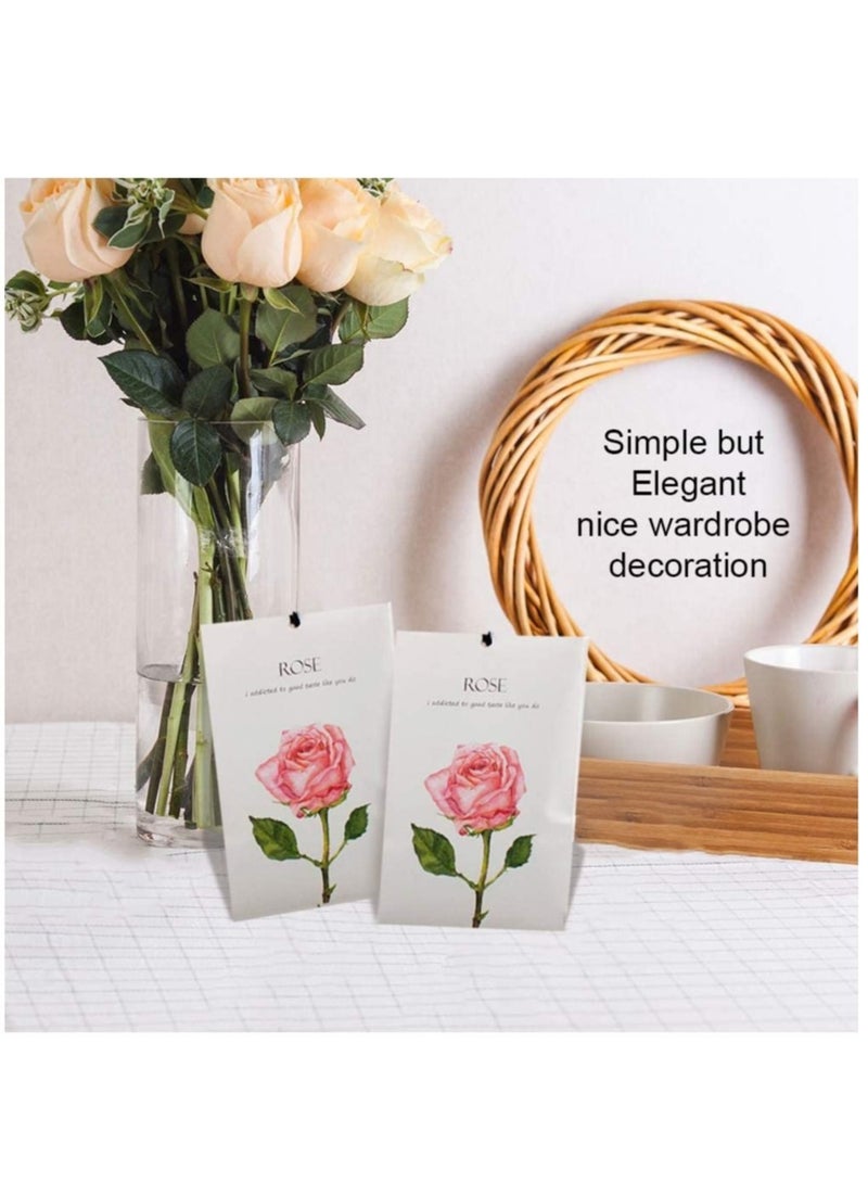 Captaintech Rose Sachet 1Box 12Pcs Rose Dried Flower Bag Scent Sachet Drawer Freshener Rose Closet Air Freshener Scented Drawer Deodorizer Freshener for Drawers Closet Home Car Fragrance Product - Image 5