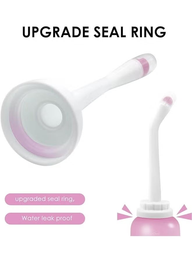 Zyfana Portable Travel Bidet Sprayer Shattaf, 500ML Handheld Bottle for Soothing Postpartum, Baby Care, Personal Hygiene & Toilet Cleaning (Pink) - Image 5